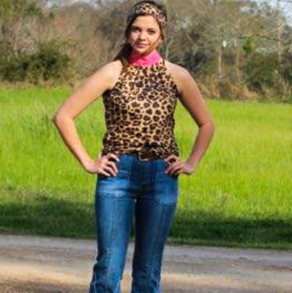 Leopard Halter Top - Picture 3 of 4
